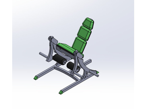 maszyny do ćwiczeń sportowych o nazwie Hip Extension Model 3D
