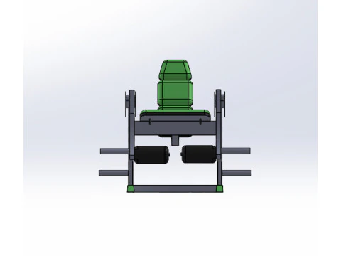 of a sports exercise machine called Hip Extension 3D Model