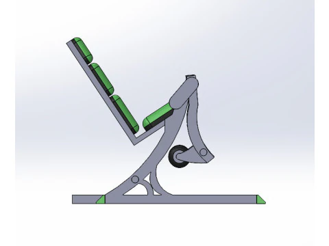of a sports exercise machine called Hip Extension 3D Model