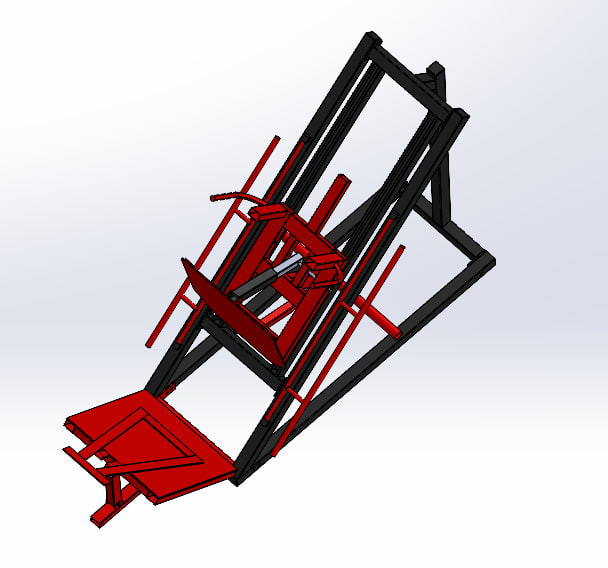 Sports trainer Leg press and hook machine 3D Model .c4d .max .obj .3ds .fbx .stl .blend 