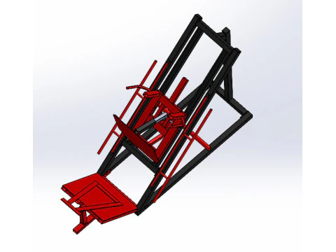 Pelatih olahraga Mesin press kaki dan kait Model 3D