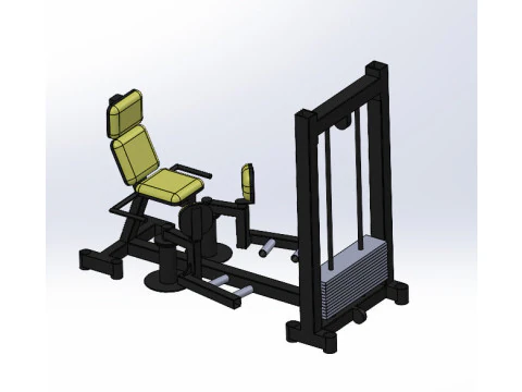 of a sports exercise machine called Leg Spreader 3D Model