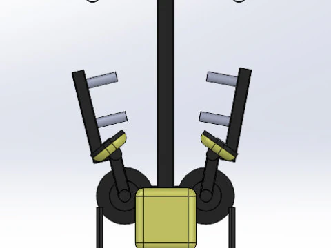 of a sports exercise machine called Leg Spreader 3D Model