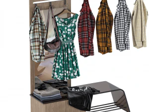 Decor with clothes 3D Model