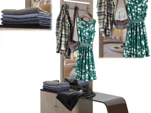 Decor with clothes 3D Model