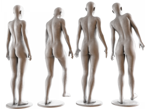 Female Mannequin Collection Vol 01 Pbr Low Poly 3D Model