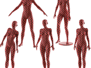 Female Mannequin Collection Vol 01 Pbr Low Poly 3D Model