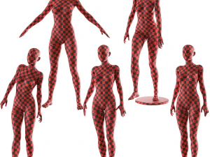 Female Mannequin Collection Vol 01 Pbr Low Poly 3D Model