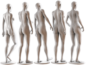 Female mannequin collection vol 02 PBRlow poly 3Dモデル