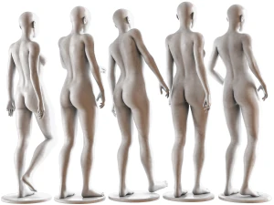 Female mannequin collection vol 02 PBRlow poly 3D Model