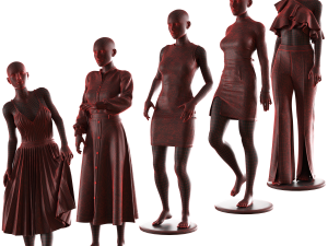 Female mannequins with clothes vol 01 3D-Modell