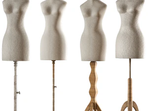 Manekin do szycia PBRlow Poly 4k Model 3D