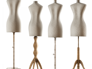 Sewing mannequin PBRlow poly 4k Modelo 3D