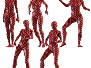 Female mannequin collection vol 03 Pbr Low Poly 3D Model