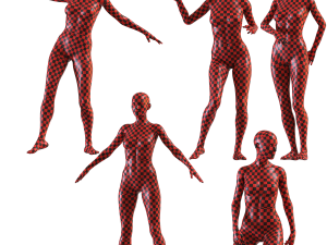 Female mannequin collection vol 04 Pbr Low Poly 3D Model