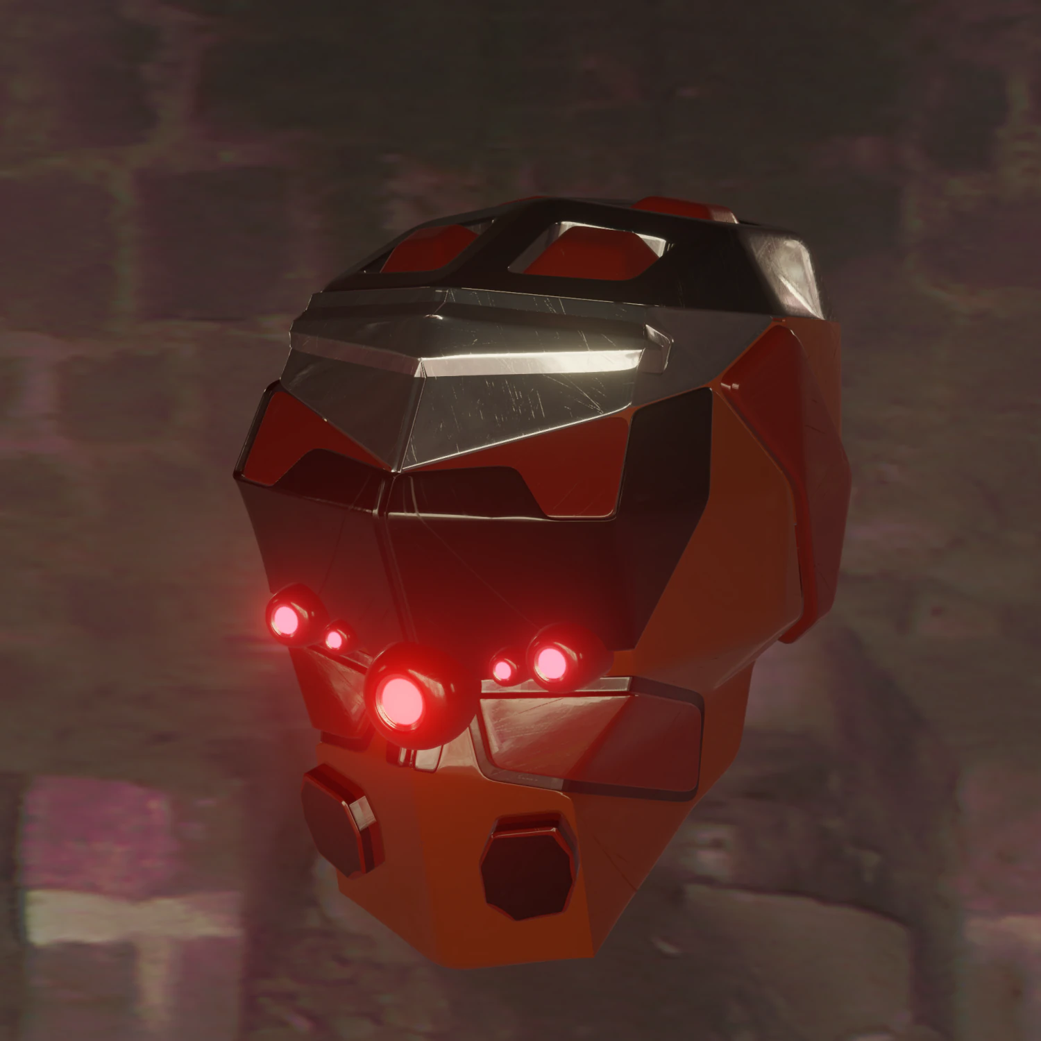 robo head 3D Model .c4d .max .obj .3ds .fbx .stl .blend