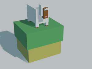 low-poly sheep low-poly 3D Модель