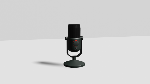 microphone 3D Model .c4d .max .obj .3ds .fbx .stl .blend 