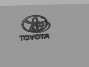 toyota logo set 3D Model