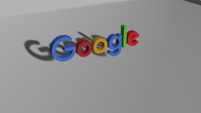 google logo 3Dモデル .c4d .max .obj .3ds .fbx .stl .blend 