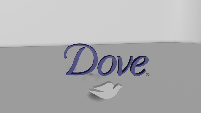 3d logo dove Modelo 3D .c4d .max .obj .3ds .fbx .stl .blend 