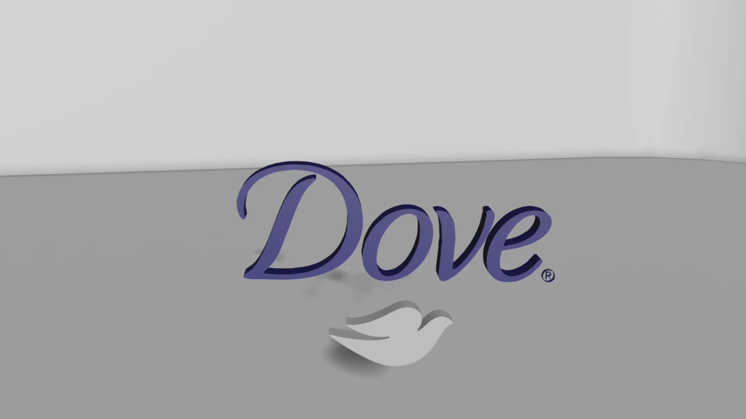 3d logo dove 3D Model .c4d .max .obj .3ds .fbx .stl .blend 