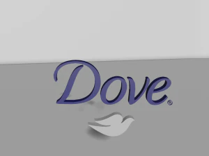 Merpati logo 3d Model 3D