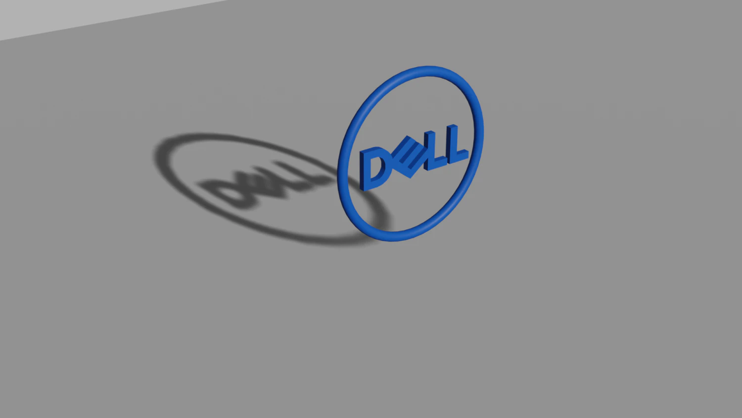 dell logo 01 low-poly 3D Model .c4d .max .obj .3ds .fbx .stl .blend 