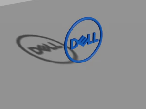 logo dell 01 poli rendah Model 3D
