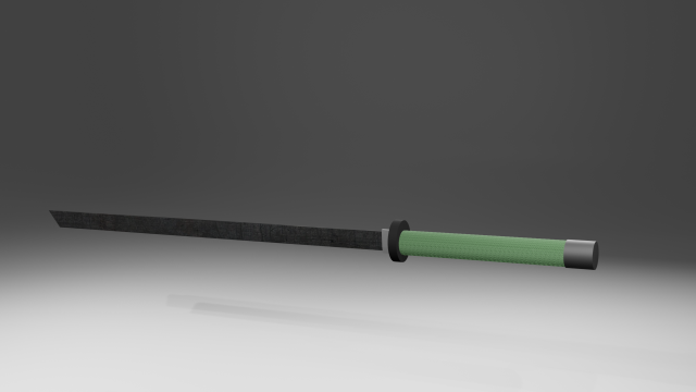 katana low low-poly 3D Модель .c4d .max .obj .3ds .fbx .stl .blend 