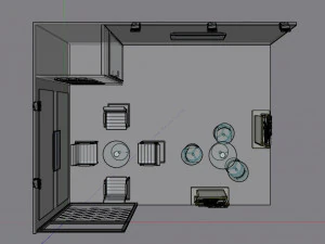 Estande de exposi&ccedil;&atilde;o 4 em 1 Modelo 3D