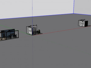 4 in 1 Exhibition stand Modèle 3D