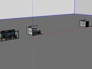Estande de exposi&ccedil;&atilde;o 4 em 1 Modelo 3D