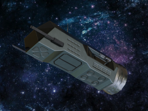 spaceship frigate bfx-135 Modelo 3D