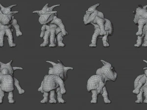 stylized monster julermo 3D Model