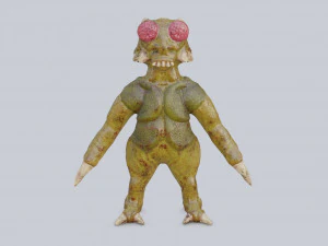 程式化的怪物卢皮奥 3D 模型