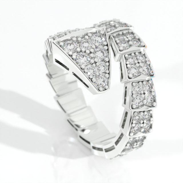 bvlgari snake diamonds ring 3d print model 3D .c4d .max .obj .3ds .fbx .lwo .lw .lws