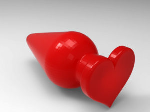 heart buttplug 3D Print Models