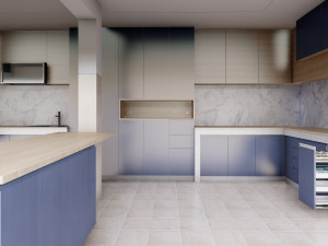 Minimalis Kitchen Set 3D Model
