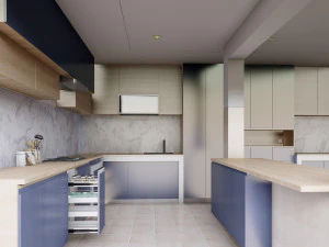 Minimalis Kitchen Set 3D Model