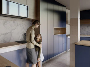 Minimalis Kitchen Set 3D Model