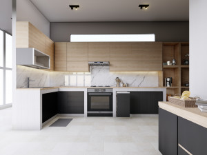 Scandinavian Kitchen Set 3D Model