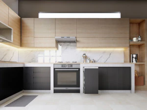 Scandinavian Kitchen Set 3D Model