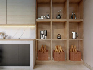 Scandinavian Kitchen Set 3D Model