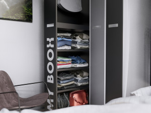 MODERN WARDROBE 3D Model