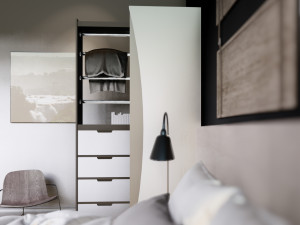 MODERN WARDROBE 3D मॉडल