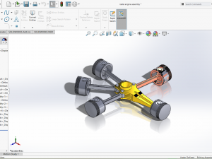 radial engine assembly 3D Model