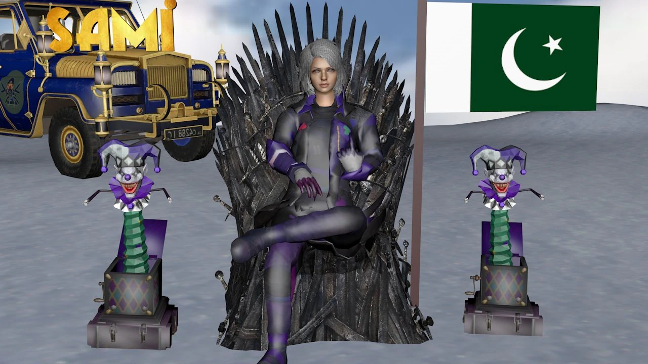 joker set iron throne pubg logo models 3D Model .c4d .max .obj .3ds .fbx .stl .blend 