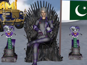 joker set iron throne pubg logo models 3D Model