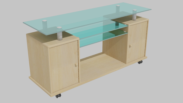 tv stand 3D 模型 .c4d .max .obj .3ds .fbx .stl .blend 